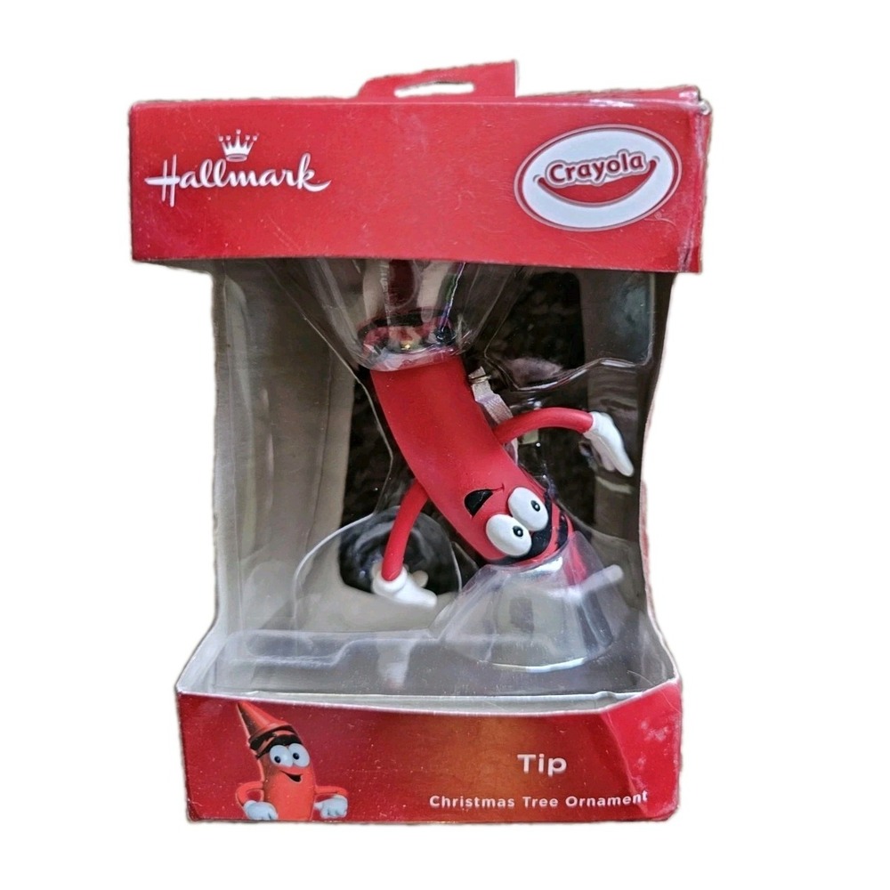 2018 Hallmark Crayola Tip Christmas Ornament Red Box NIB